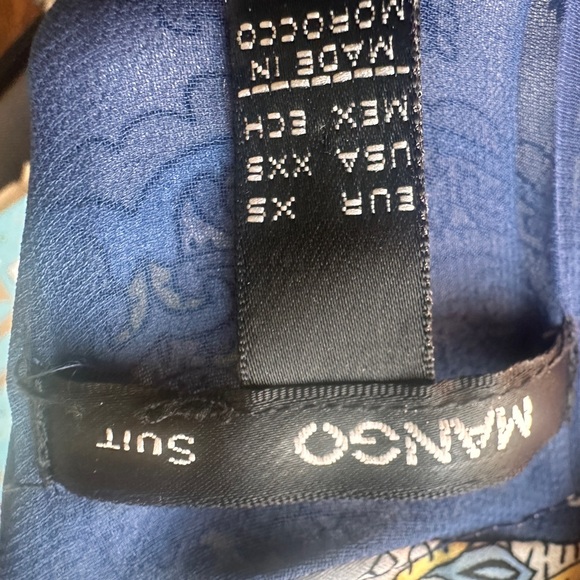 Mango Blue and White Paisley Maxi Dress - Picture 6 of 6